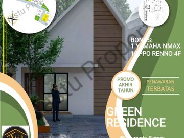 RUMAH DI SLEMAN GREEN RESIDENCE DP HANYA 3 JUTA DAPAT BONUS DESEMBER