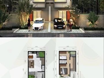 Di Jual Rumah Baru Cluster 2 Kamar Dekat Tol Di Kopo Harmonis, Kopo Bandung