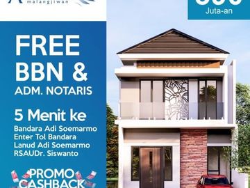 Rumah Minimalis 2 Lantai Harga 300an Juta Sudah SHM