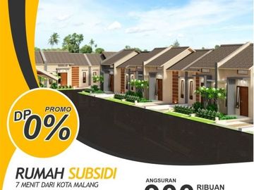 Rumah Subsidi Malang Poros Jalan dekat Kota