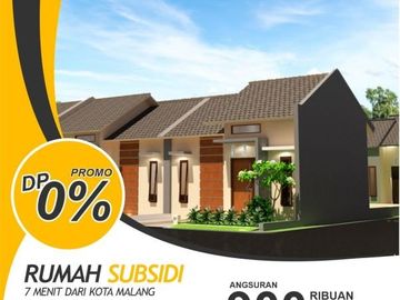 Rumah Subsidi Malang Poros Jalan dekat Kota