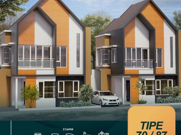 Rumah 2 lantai LT 87 View Gunung Katu