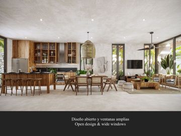 Villa con alberca privada, en residencial con casa club, parque sensorial, spa,