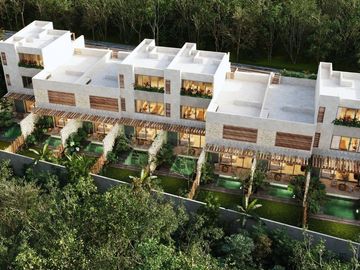 Villa con alberca privada, en residencial con casa club, parque sensorial, spa,