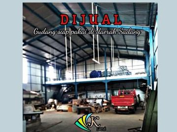 Dijual gudang siap pakai di daerah Sadang