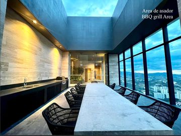 Departamento de 320 m2, areas verdes, casa club, cine, spa, alberca, venta Inter