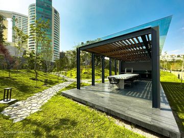 Departamento de 320 m2, areas verdes, casa club, cine, spa, alberca, venta Inter