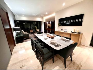 Departamento de 320 m2, areas verdes, casa club, cine, spa, alberca, venta Inter