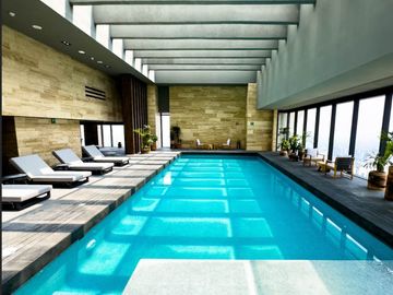 Departamento de 320 m2, areas verdes, casa club, cine, spa, alberca, venta Inter