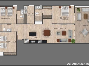 Departamento en Preventa de 3 rec. SEPIA, en San Crisanto