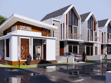 RUMAH DUA LANTAI DEKAT KANTOR KECAMATAN KEBAKKRAMAT DISKON 100 JUTA