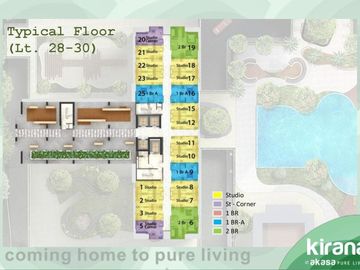Apartemen Tipe Studio Harga Murah Siap Huni di Kirana Akasa BSD City