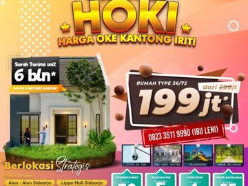 Termurah , WA 0823-3511-----, Perumahan Dekat Sidoarjo Kota Hanya 100 Juta-an