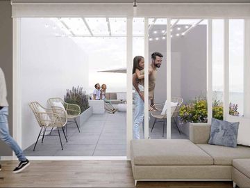 Venta apartamento a estrenar de 1 dormitorio con terraza en La Blanqueada, Montevideo