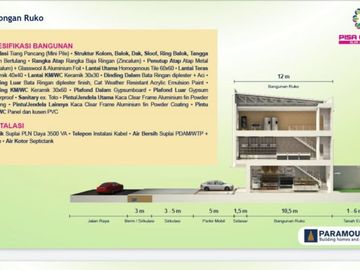 Ruko PIsa Grande ext hadap jalan raya di pusat Gading serpong dan BSD