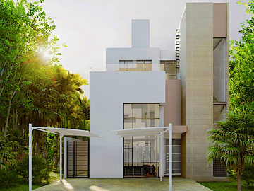 Casa en Residencial con casa club y alberca