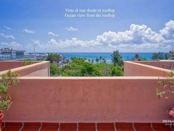 Condominio  a 190 metros de la playa, vista al mar desde el rooftop