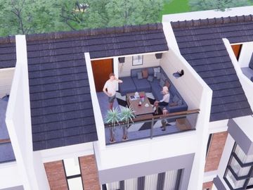 Rumah cluster 2,5 lt dekat ke pintu toll kukusan di Beji Depok Ada Rooftop nya (noey)