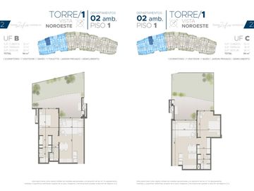 Torres Zafiro Nordelta: Departamento 2 ambientes