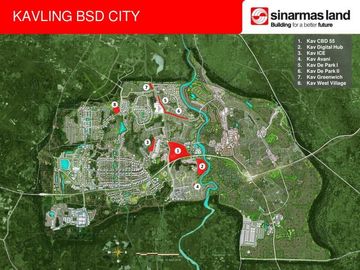 Kavling CBD 55 Bebas Banjir di BSD City