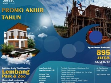 Rumah syariah READY STOCK Nouka Village siap huni di bandung