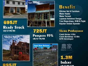 Rumah syariah READY STOCK Nouka Village siap huni di bandung