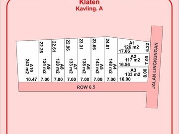Kavling Tanah Klaten Area Jogja Tmur SHM Ready