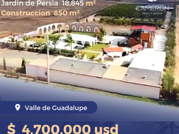 Hotel en Venta en Valle de Guadalupe