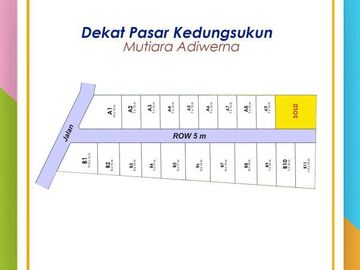 Kavling Dekat Pasar Kedungsukun SHM Pecah Unit: 60 Jt-an