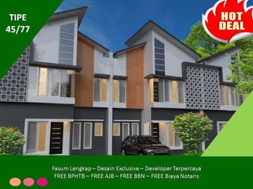 2 Lantai Tipe 45/77 Rumah Pakisaji Free Biaya Dekat Kampus
