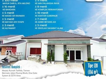 Rumah 2 lantai Palangkaraya Kalimantan dengan Type 120/336 tanpa bi cheking
