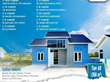 Rumah 2 lantai Palangkaraya Kalimantan dengan Type 120/336 tanpa bi cheking