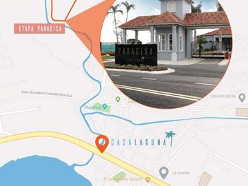 Venta de Casa esquinera  Modelo Acuarela en Urb. Casa Laguna,cerca riocentro Dorado- Vía a Samborondon