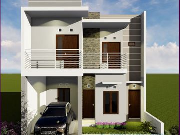 Model Rumah 2 Lantai Baru Apik di Buntalan