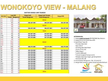 RUMAH MURAH DI MALANG DISKON 15 JUTA DAN GRATIS SEMUA BIAYA