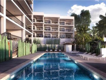 Departamento con vista al mar, alberca, cerca de Playa Arrocito, en venta Huatul