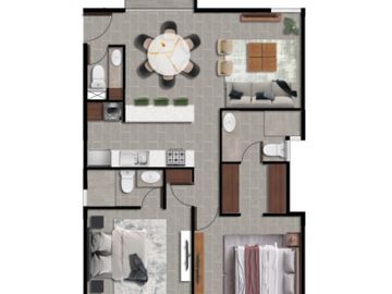 Departamento en preventa al norte de Mérida, en Temozón