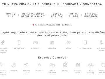 ¡Inversión Inteligente en La Florida! Deptos. Full Equipados con Entrega Inmedia