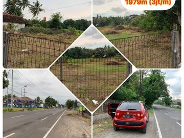 Tanah Pekarangan Luas di Jalan Raya Wates Purworejo Dekat Bandara
