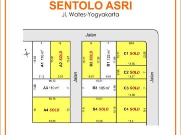Tanah Sentolo Jogja, Dekat Pintu Tol Baru Kulon Progo