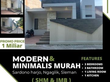 Rumah Dijual Di Ngaglik Sleman Type 110/147 Legalitas Lengkap Siap KPR