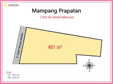 Tanah Mampang Jaksel, Pinggir Jalan Cocok Buat Ruko