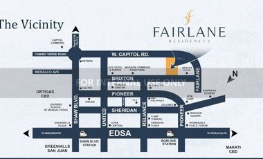 2 Bedroom Condo in Kapitolyo Pasig Fairlane Residences near BGC