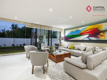 Casa de lujo moderna con jardín fracc. Olivos residencial, zona real.