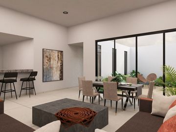 Casa de 1 piso con 4 recamaras y alberca en venta en Privada Inara