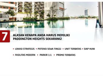 APARTEMENT MULTIAKSES DIPUSAT BISNIS @PADDINGTON HEIGHT ALAMSUTERA