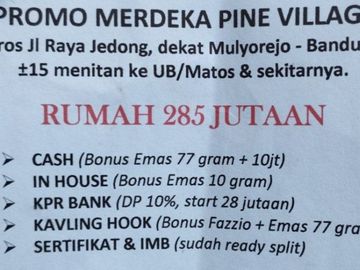 Homestay Panderman Siap Huni Kawasan WIsata Kota Batu