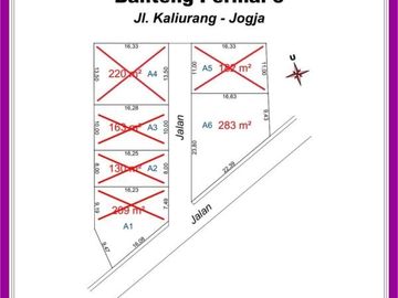 Pekarangan Strategis di Jalan Kaliurang Km. 8, 283m, SHM
