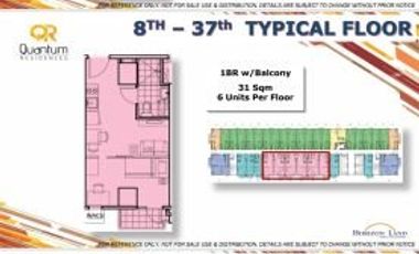 1 Bedroom For Sale in Quantum Residences Taft Avenue