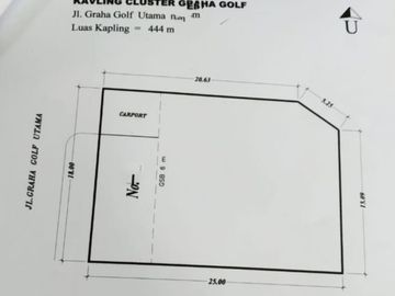 Tanah Kaving Siap Bangun di Graha Golf Utama Araya